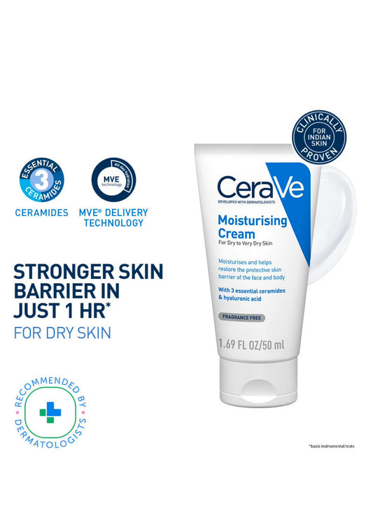 CeraVe Moisturising Cream for Dry to Very Dry Skin – 50ml