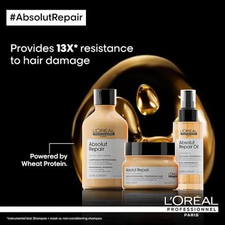 L’Oréal Professionnel Absolut Repair Routine | 3-Step Hair Repair System